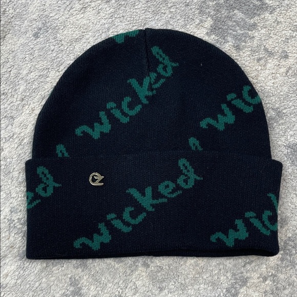 NWT Eugenia Kim x Wicked Frances Beanie Wool Knit Hat Black Green Logo main image 8